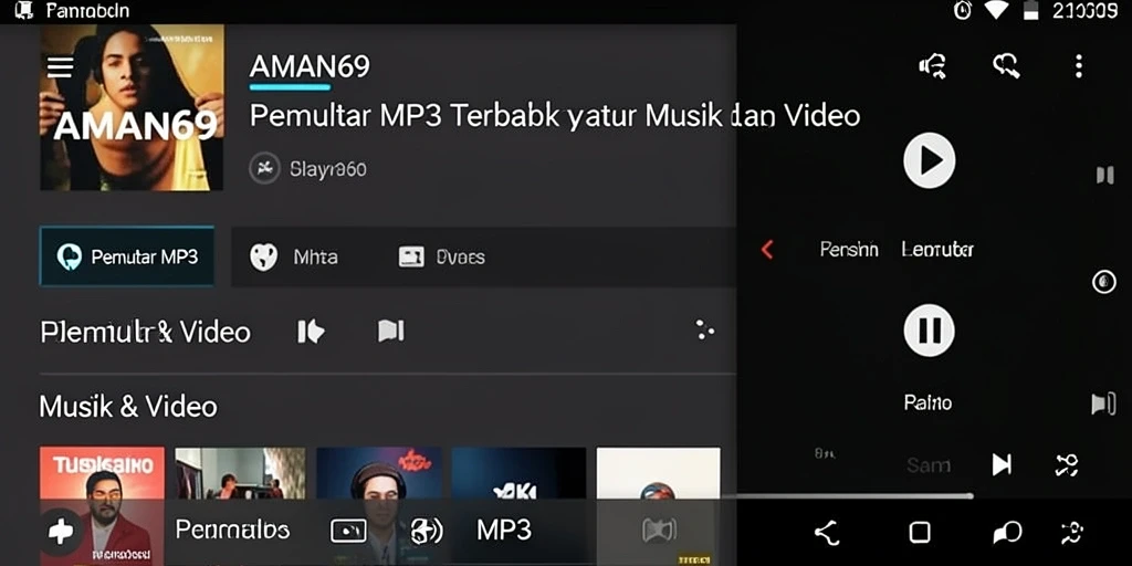 Antarmuka pengguna AMAN69 yang menarik dan mudah digunakan.