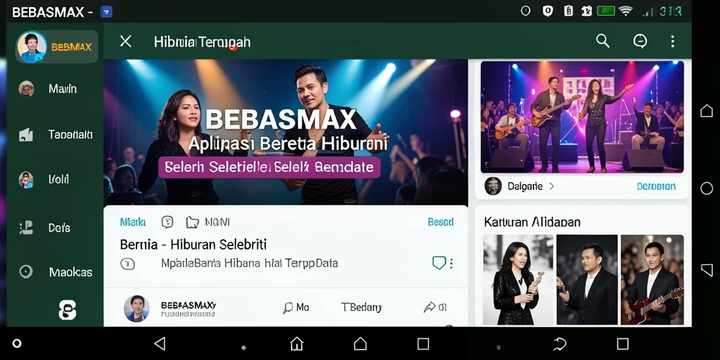 Antarmuka aplikasi BEBASMAX yang menarik dan informatif.