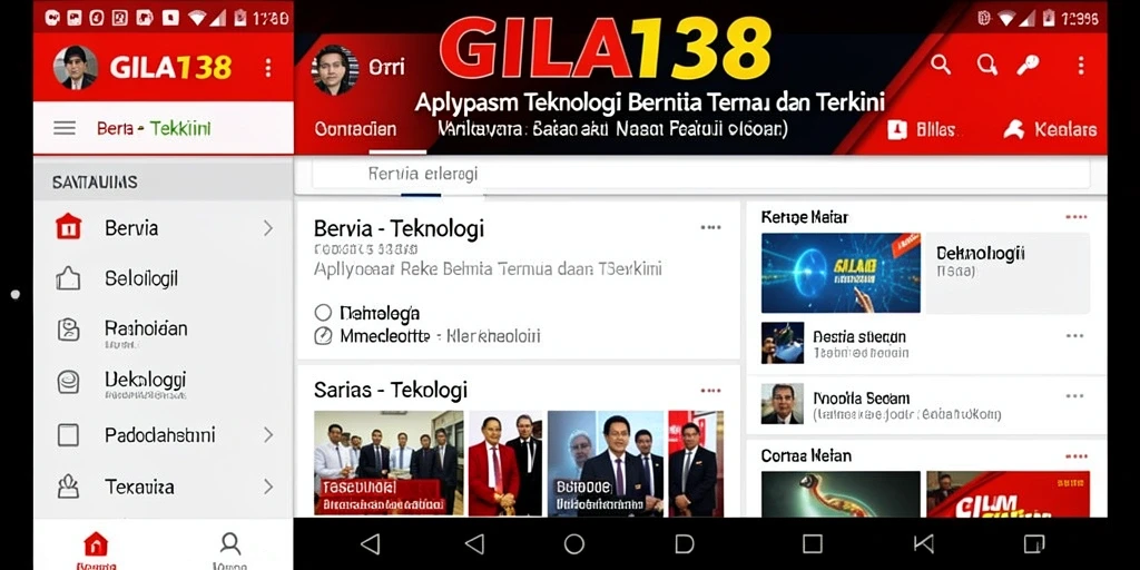 Screenshot utama GILA138 menampilkan antarmuka pengguna yang elegan.