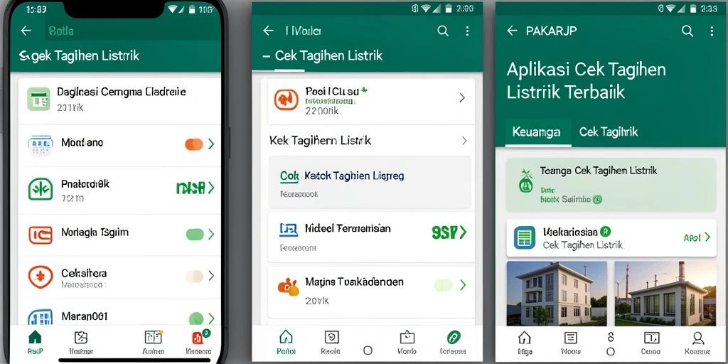 Antarmuka PAKARJP menampilkan informasi tagihan listrik yang jelas dan ringkas.