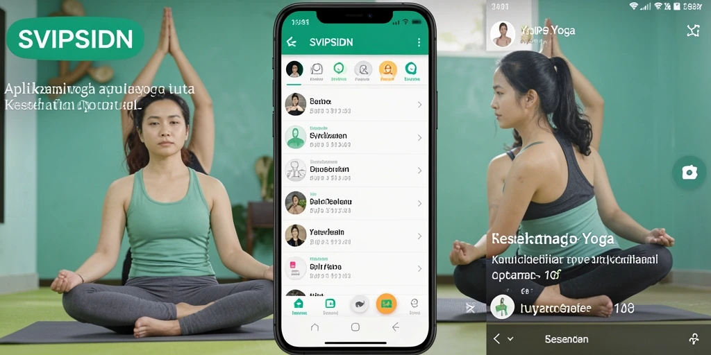 Antarmuka pengguna SVIPSIDN yang menampilkan latihan Yoga interaktif.